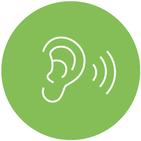 Icon Ear Noise Gräs