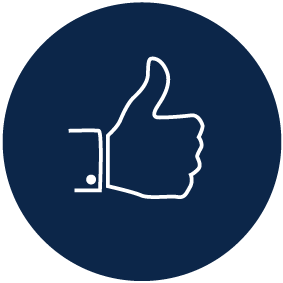 Icon Thumbs Up Midnatt