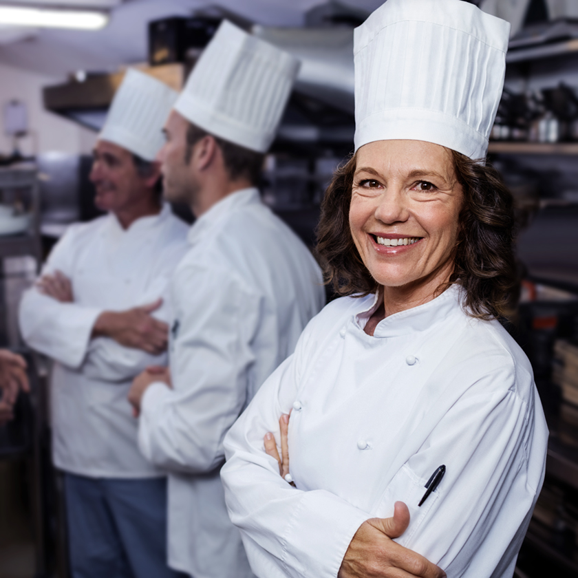 Proud chef