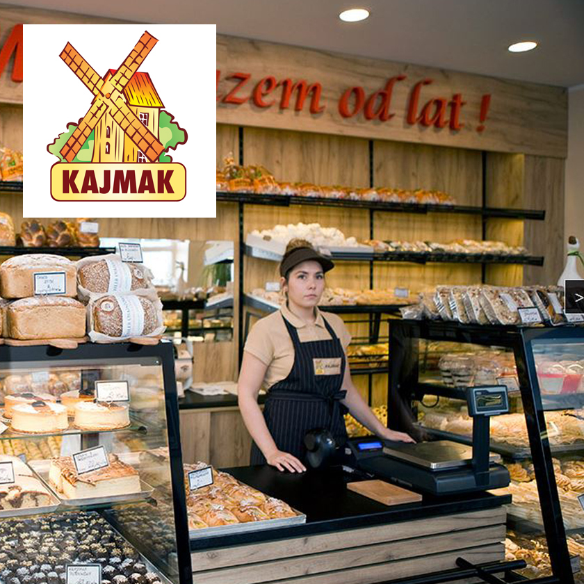 Kajmak Bakery with logo